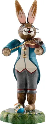Zdjęcie produktu dla Hubrig folk art "Zając muzykant - chłopiec ze skrzypcami 9cm" 2024