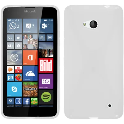 Produktbild von PhoneNatic Case kompatibel mit Microsoft Lumia 640 - weiß Silikon Hülle X-Style + 2 Schutzfolien