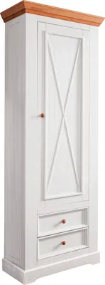 Produktbild von Garderobenschrank - Kiefernholz massiv gewachst - 79 x 214 cm