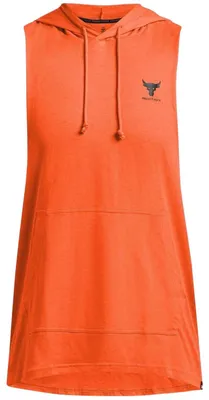 Produktbild von Under Armour - "Project Rock Payoff" Kapuzenpullover für Herren, Ärmellos GT42944 (S) (Orange)