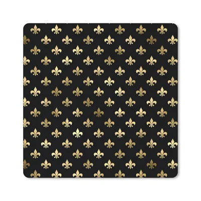 Produktbild von MuchoWow® Mauspad Mousepad Muster - Krone - Gold 20x20 cm - Mousepads - Maus Mat - Pad - Mausunterlage - Desk Mat - Bureauartikeln