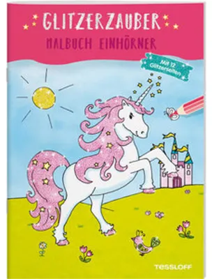 Produktbild von Glitzerzauber Malbuch. Einhörner