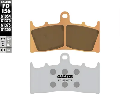 Produktbild von Bremsbeläge Set Galfer 2x FD156G1375 Sinter-Metall SPORT vorne für Suzuki GSX-R 1000 ccm Bj. 2001 - 2002