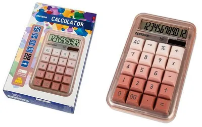 Zdjęcie produktu dla Kalkulator Centrum w stylu retro, zasilany energią słoneczną, 12-cyfrowy wyświetlacz