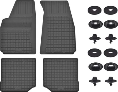 Produktbild von Gummimatten Mit Stoppern Für: Audi 80 B3 (1986-1991) Schwarz Set