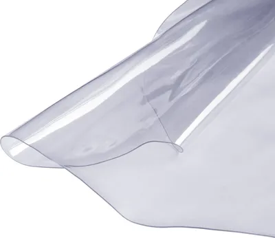 Image de SucceBuy Protection de nappe transparente, 48 pouces (1230 mm) ronde, 1,5 mm d'épaisseur Nappe en plastique PVC, protection de bureau imperméable pour bureau, table basse, table à manger
