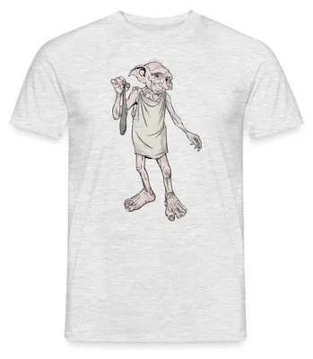 Produktbild von Spreadshirt Harry Potter Dobbys Geschenk Männer T-Shirt, L, Grau meliert