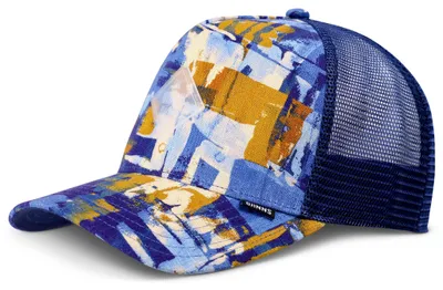 Produktbild von Djinns HFT Trucker Cap PatternAbstract Navy/Tan