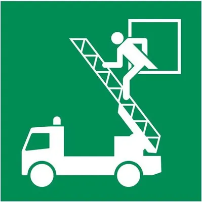 Produktbild von Dreifke® Aufkleber Rettungsausstieg | Folie 15x15cm | nachleuchtend | wetterfest