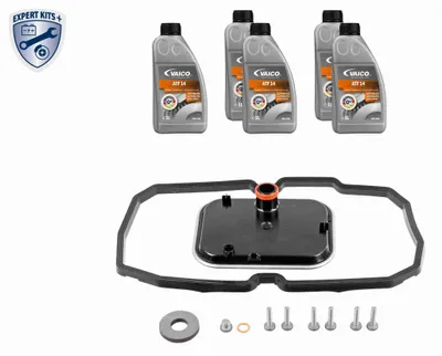 Produktbild von VAICO Ölwechselkit für Automatikgetriebe Satz 5 Gang 5L passend für MERCEDES-BENZ A-Klasse (W168) W5A 180 7227