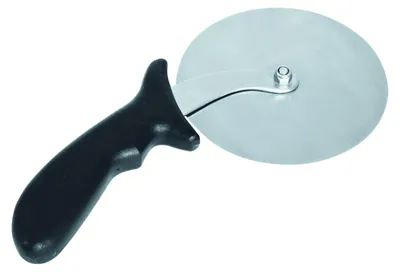 Image de Coupe-pizza "Maxi" en acier inoxydable, avec manche noir en PP