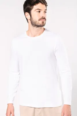 Produktbild von Kariban Langarm-T-Shirt mit Rundhalsausschnitt
