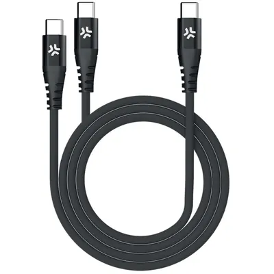 Produktbild von Celly USB-Ladekabel USBC2USBCBK