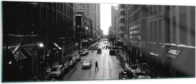 Produktbild von Bilder auf glas - Stadt Straße Haus - 140x50cm - Glasbilder - Wandbilder - Kunstdruck - zum Aufhängen bereit - Wanddekoration aus Glas - Glas Bilder - Wandbild auf Glas - Einteilig - GAB140x50-3688