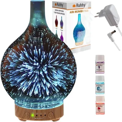 Immagine prodotto di Ruhhy 22356 Diffusore di aromi 3D 7 LED