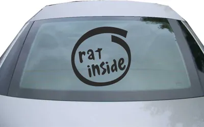 Produktbild von Indigos UG - Aufkleber Heckscheibe & Motorklappe DE2533 - schwarz - 600x596 mm - Roll Augen - Auto Scheiben Fenster Heckklappe Tuning Racing JDM - Die cut