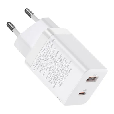 Produktbild von Baseus Super Si Pro Schnellladegerät USB + USB-C 30W (weiß)