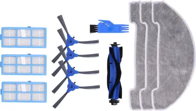 Image de Kit robot aspirateur avec brosse l��rale, filtre pour chiffons et brosse principale pour Proscenic 850T Clean Suits