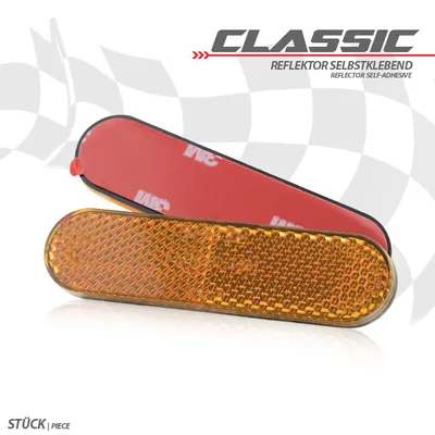 Produktbild von Reflektor Classic abgerundet gelb o. Rand