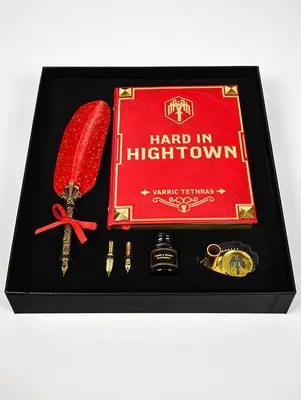 Zdjęcie produktu dla Zestaw podarunkowy Dragon Age - Przybory do pisania (pióro, stalówki, atrament, pdstawka, zeszyt)