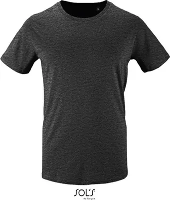 Immagine prodotto di SOLs 02076 | Maglietta a maniche corte da uomo Milo - Colore: Charcoal Melange - Taglia: XL