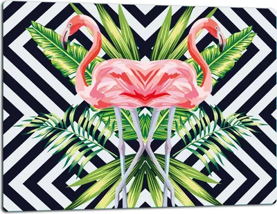 Produktbild von Glasschneidebrett Herdabdeckplatte Glaskeramikkochfeld Universal 52x40 cm Flamingo