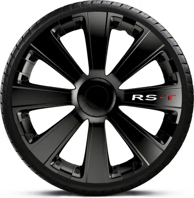 Produktbild von Radkappen Radzierblenden SATZ (4Stück) 15 Zoll RS-T BLACK Z460204