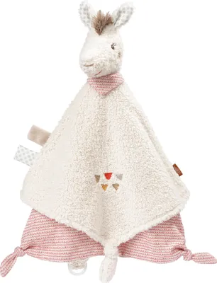 Produktbild von Schmusetuch Lama Deluxe – Schnuffeltuch mit Befestigungsring für Schnuller