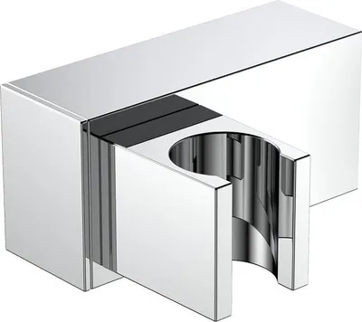 Produktbild von Avapax | Punktuelle Halterung Cube - Chrom Glanz - Robuste Konstruktion - Geometrisches Design - Für Duschkopf
