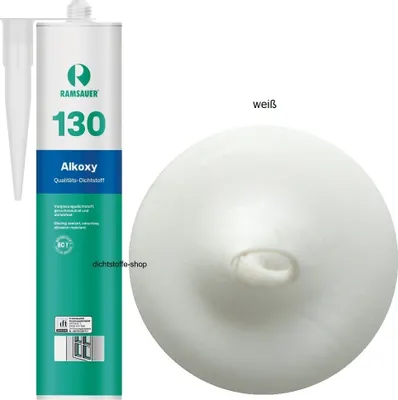 Produktbild von Ramsauer 130 Alkoxy 1K Fenster Silikon Dichtstoff 310ml Kartusche weiß