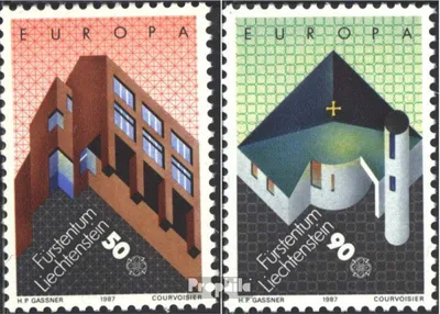 Produktbild von Briefmarken Liechtenstein 1987 Mi 916-917 (kompl.Ausg.) postfrisch Europamarken