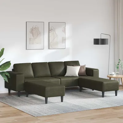 Produktbild von vidaXL Wohnzimmer Couch 3 stk. Olivegrün