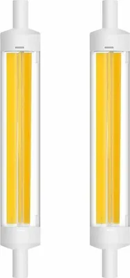 Produktbild von R7S 15W 118mm COB LED Glühbirne 360 Grad Linear Filament J118 Strahler Glühbirne 1200LM Äquivalent Halogenbirne 120W Warmweiß (2700K-3000K) (2 Stück) [++]