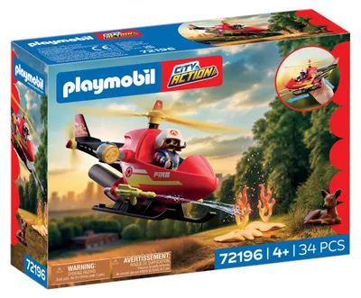 Immagine prodotto di PLAYMOBIL, elicottero dei vigili del fuoco