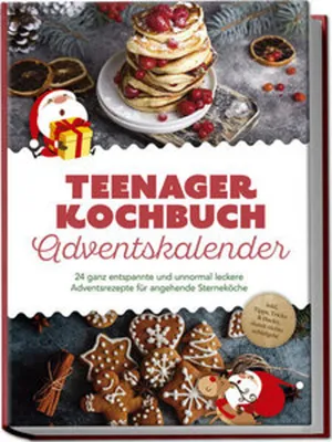 Immagine prodotto di Teenager Kochbuch Adventskalender: 24 ganz entspannte und unnormal leckere Adventsrezepte für angehende Sterneköche - inkl. Tipps, Tricks & Hacks, damit nichts schiefgeht
