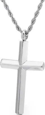 Produktbild von Halskette Polyurethan38416 Cross - Eleganter Silberschmuck KP38416