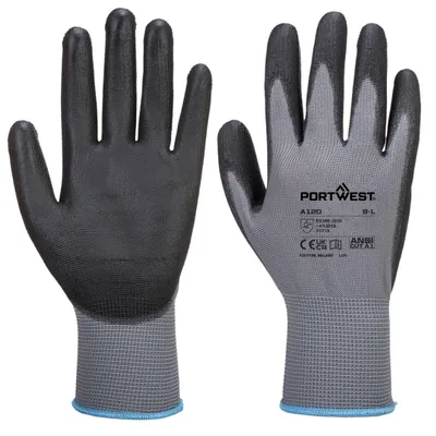 Image de Portwest A120 Gant enduitPolyuréthaneGrey/Black Taille S