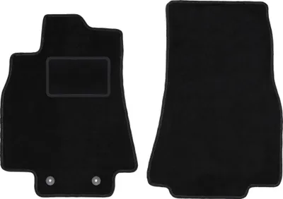 Produktbild von Velours-Fußmatten Vorne passend für Mercedes B- Klasa W245 (Schrägheck, Bj. 2005-2011) –  schwarz, passgenau, mit Befestigungen set 2 Stk. - STANDARD