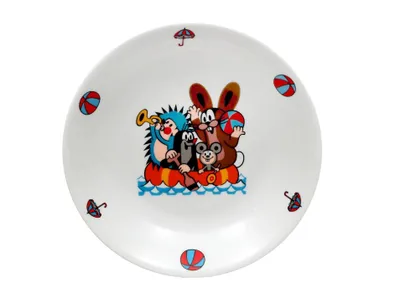 Produktbild von Thun 1794 Maulwurf und Boot, tiefer Teller, 20 cm, Tschechisches Porzellan, Thun