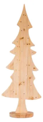 Produktbild von Weihnachtsbaum aus Fichtenholz, 94 cm hoch, 34 cm breit, 20 warmweiße LEDs