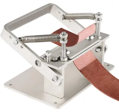 Lederschabmaschine, 8 cm Schälbreite, Handbetrieb, Edelstahl