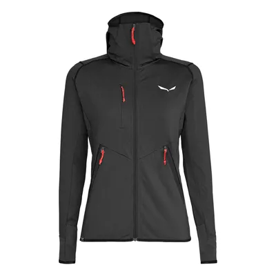 Immagine prodotto di Giacca ibrida Agner Polarlite Durastretch Full-Zip Hoody  da donna - Salewa, colore: 0936-black out melange, taglia: 46