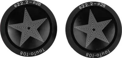Produktbild von 1 Paar Aluminiumlegierung Rennrad Fahrrad Lenker Griff Griff Bar End Plug Cap Teile (schwarz)
