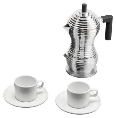 Zdjęcie produktu dla Alessi Alessi & Coffee Gift Set (Art.-Nr. MDL02BSET, EAN 8003299490189)
