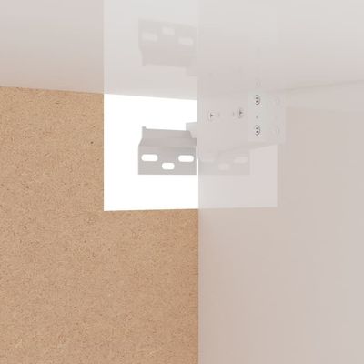 vidaXL Kleiderschrank Hochglanz-Weiß 100x32,5x35 cm Holzwerkstoff