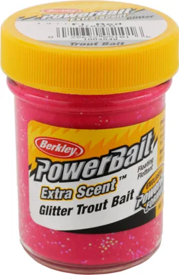 Produktbild von Berkley PowerBait Trout Bait Glitter - 50g Forellenteig, Farbe:Fluo Rot