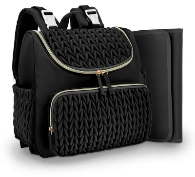 Produktbild von Stilvolle Wickeltasche mit Wickelunterlage und isolierter Tasche