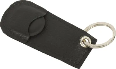 Produktbild von Schlüsselanhänger Leder mit Einkaufschip schwarz