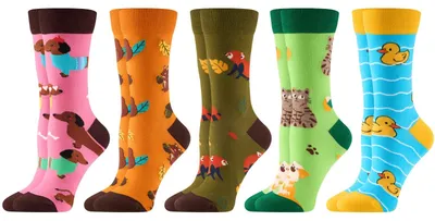Produktbild von Lustige Socken - Bunte Socken - Baumwolle - 5 Paar