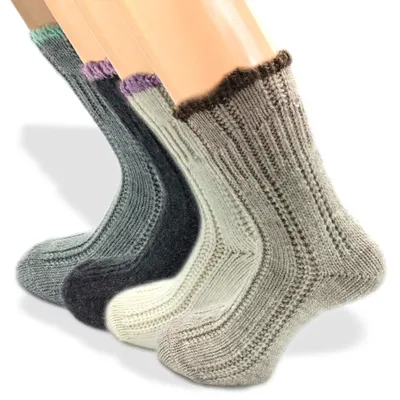 Produktbild von PASINI FASHION 3 Paar Damen Haussocken - Kollektion LOLA RELAX ANGORA - weich un